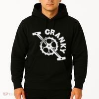 Cranky Bicycle Crank Cool Bike Rider Builder Hoodie thumb 2