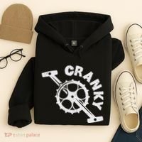 Cranky Bicycle Crank Cool Bike Rider Builder Hoodie thumb 4