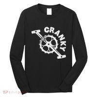 Cranky Bicycle Crank Cool Bike Rider Builder Long Sleeve Shirt thumb 0
