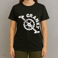 Cranky Bicycle Crank Cool Bike Rider Builder T-Shirt thumb 4