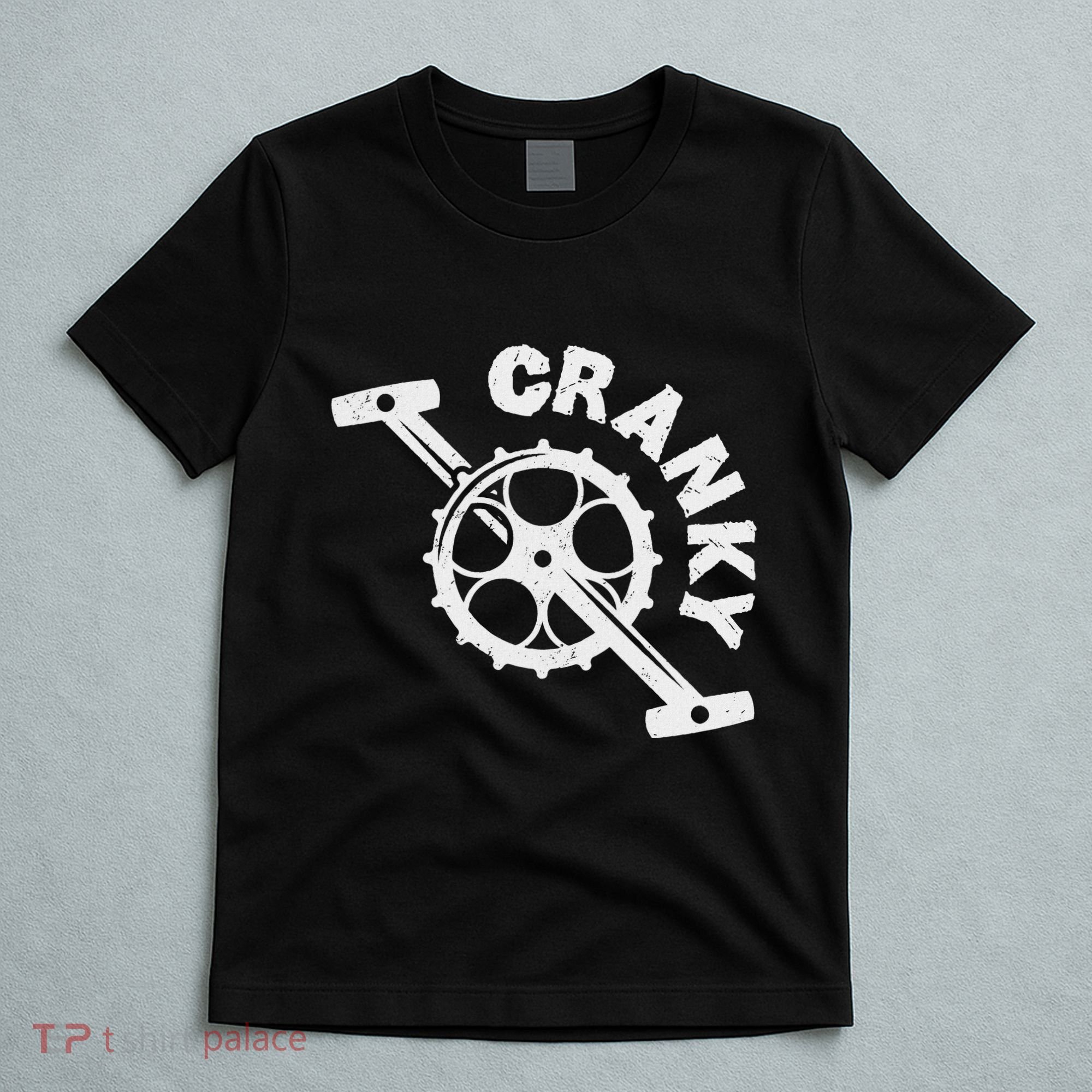 Cranky Bicycle Crank Cool Bike Rider Builder T-Shirt