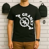 Cranky Bicycle Crank Cool Bike Rider Builder T-Shirt thumb 6