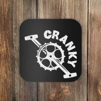 Cranky Bicycle Crank Cool Bike Rider Builder Coaster thumb 0