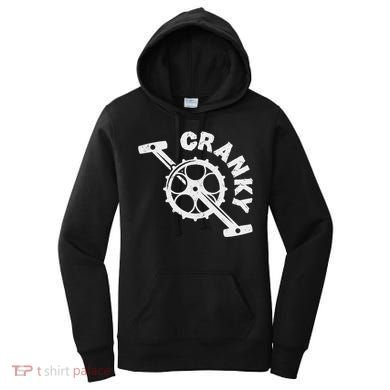 Cranky Bicycle Crank Cool Bike Rider Builder Women's Hoodie