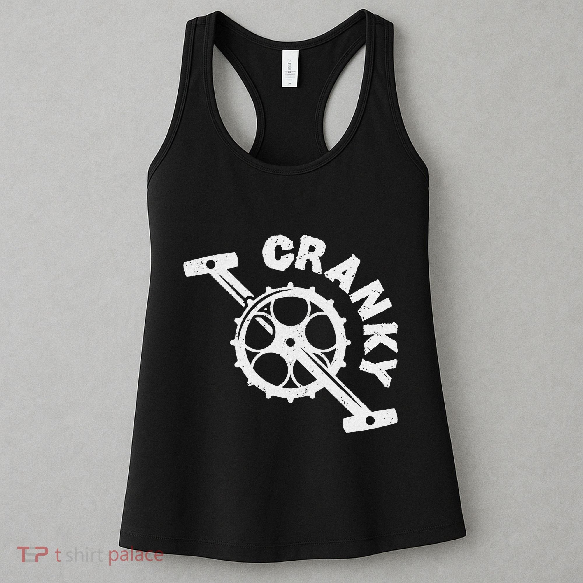 Cranky Bicycle Crank Cool Bike Rider Builder Women's Tank Top