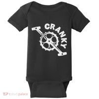 Cranky Bicycle Crank Cool Bike Rider Builder Baby Bodysuit thumb 0