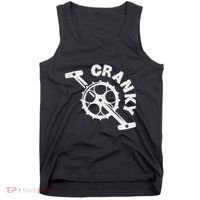 Cranky Bicycle Crank Cool Bike Rider Builder Tank Top thumb 0