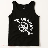 Cranky Bicycle Crank Cool Bike Rider Builder Tank Top thumb 2