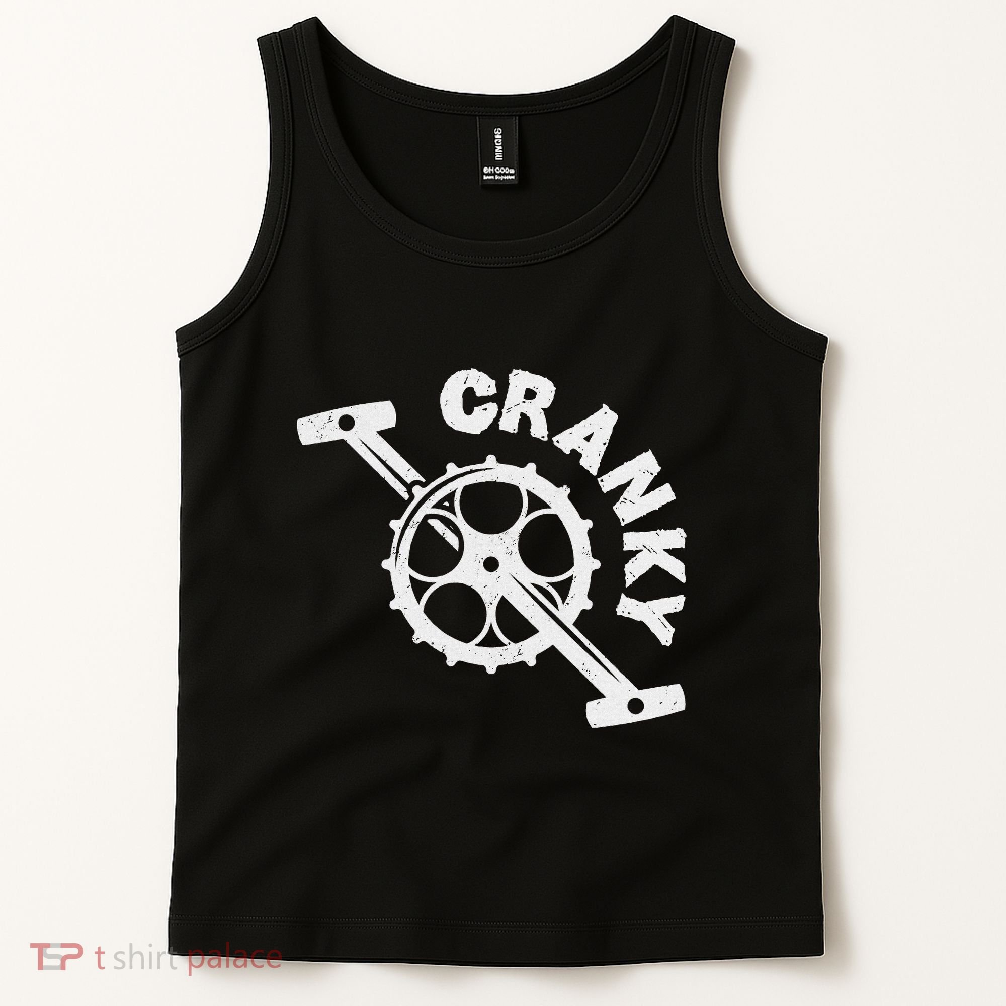 Cranky Bicycle Crank Cool Bike Rider Builder Tank Top