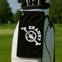 Cranky Bicycle Crank Cool Bike Rider Builder Golf Towel thumb 2