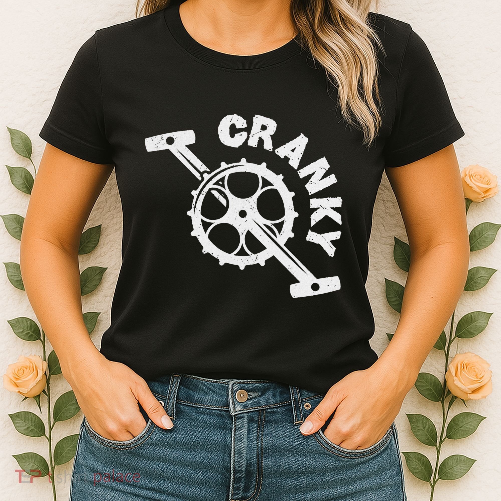 Cranky Bicycle Crank Cool Bike Rider Builder Women's T-Shirt