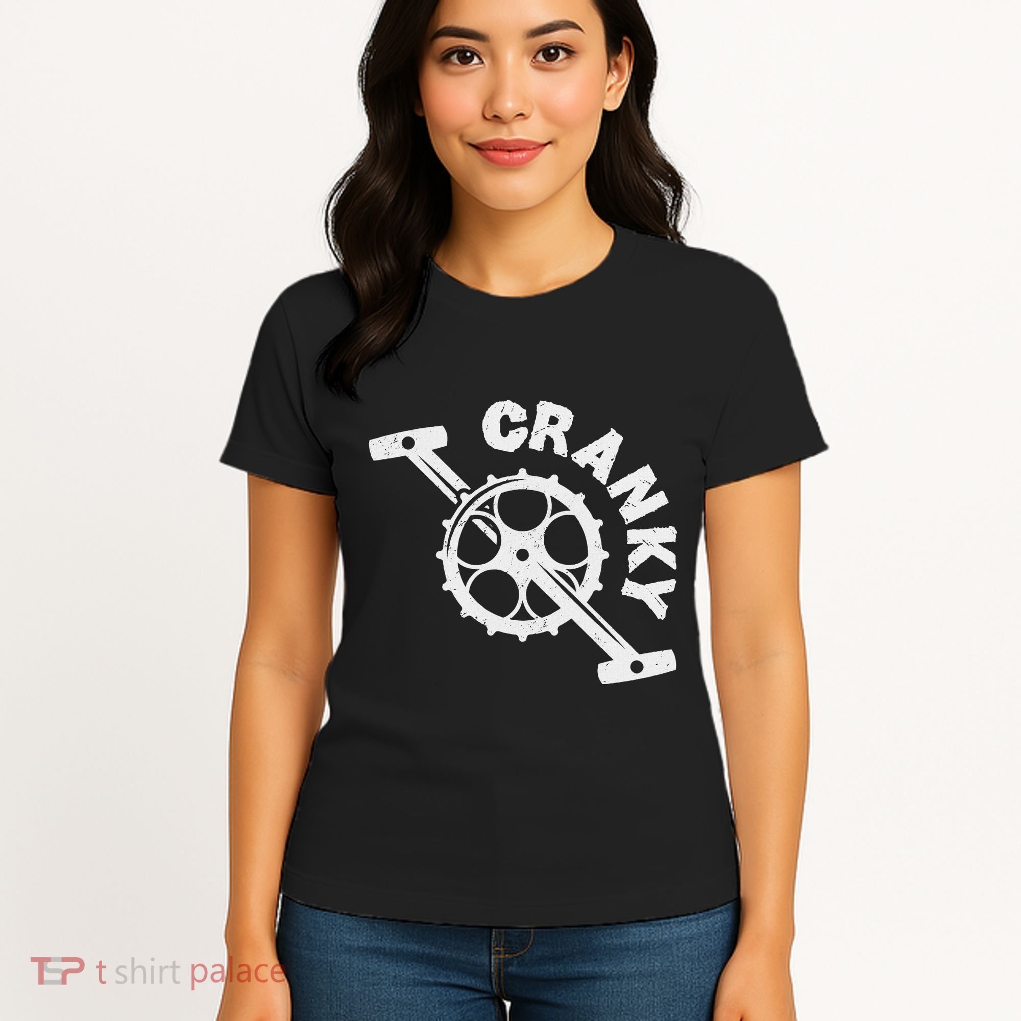 Cranky Bicycle Crank Cool Bike Rider Builder Women's T-Shirt