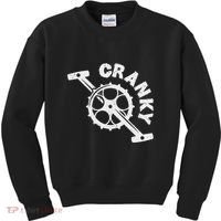 Cranky Bicycle Crank Cool Bike Rider Builder Kids Sweatshirt thumb 0