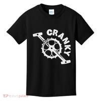 Cranky Bicycle Crank Cool Bike Rider Builder Kids T-Shirt thumb 0