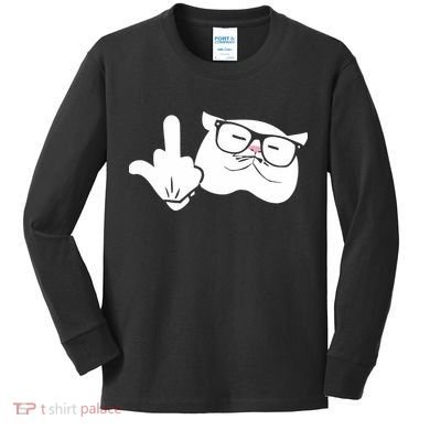 Catturd Birdturd Kids Long Sleeve Shirt