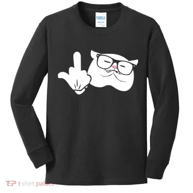 Catturd Birdturd Kids Long Sleeve Shirt