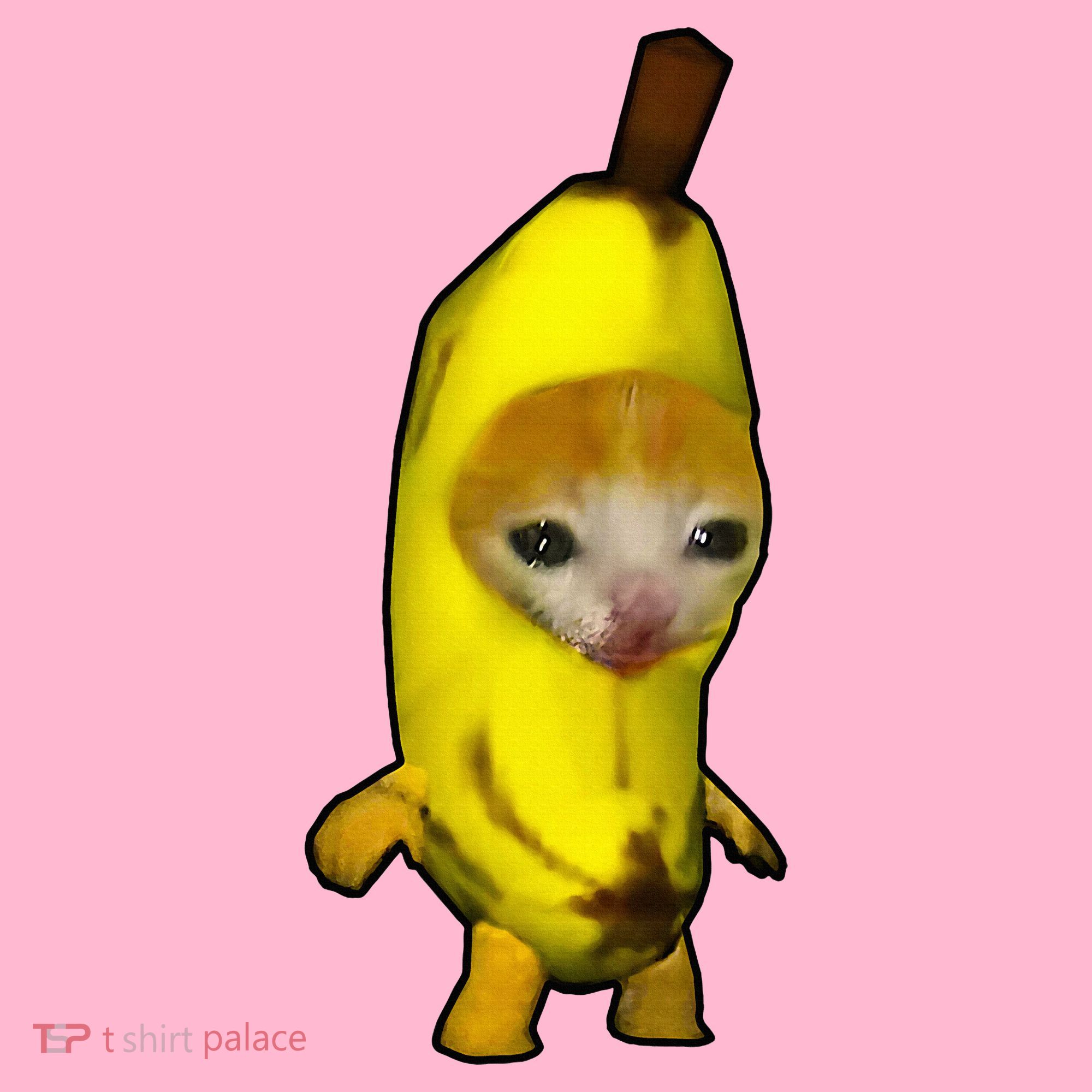 Cute Banana Cat Happy Bananacat Meme Kitty Coaster