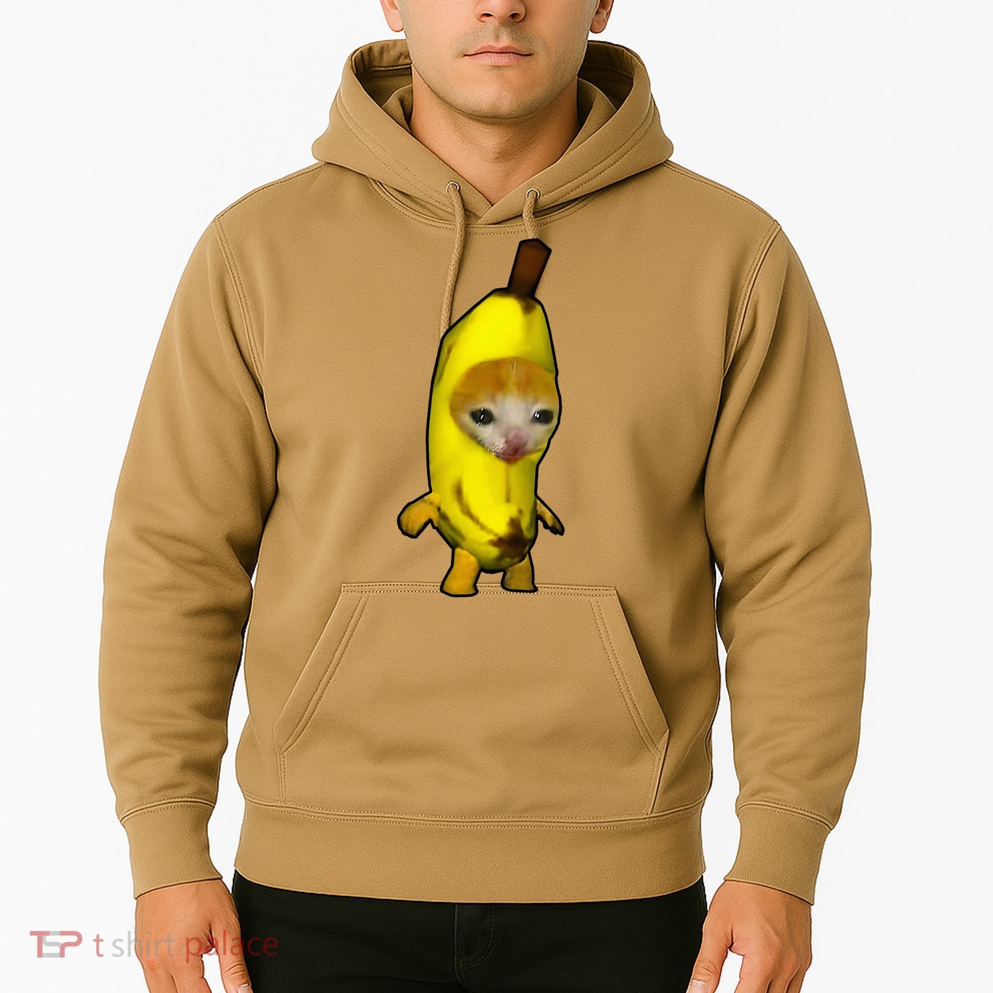Cute Banana Cat Happy Bananacat Meme Kitty Hoodie