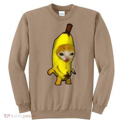 Cute Banana Cat Happy Bananacat Meme Kitty Sweatshirt