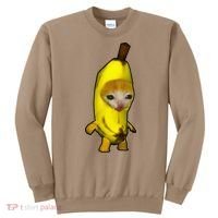 Cute Banana Cat Happy Bananacat Meme Kitty Sweatshirt thumb 0