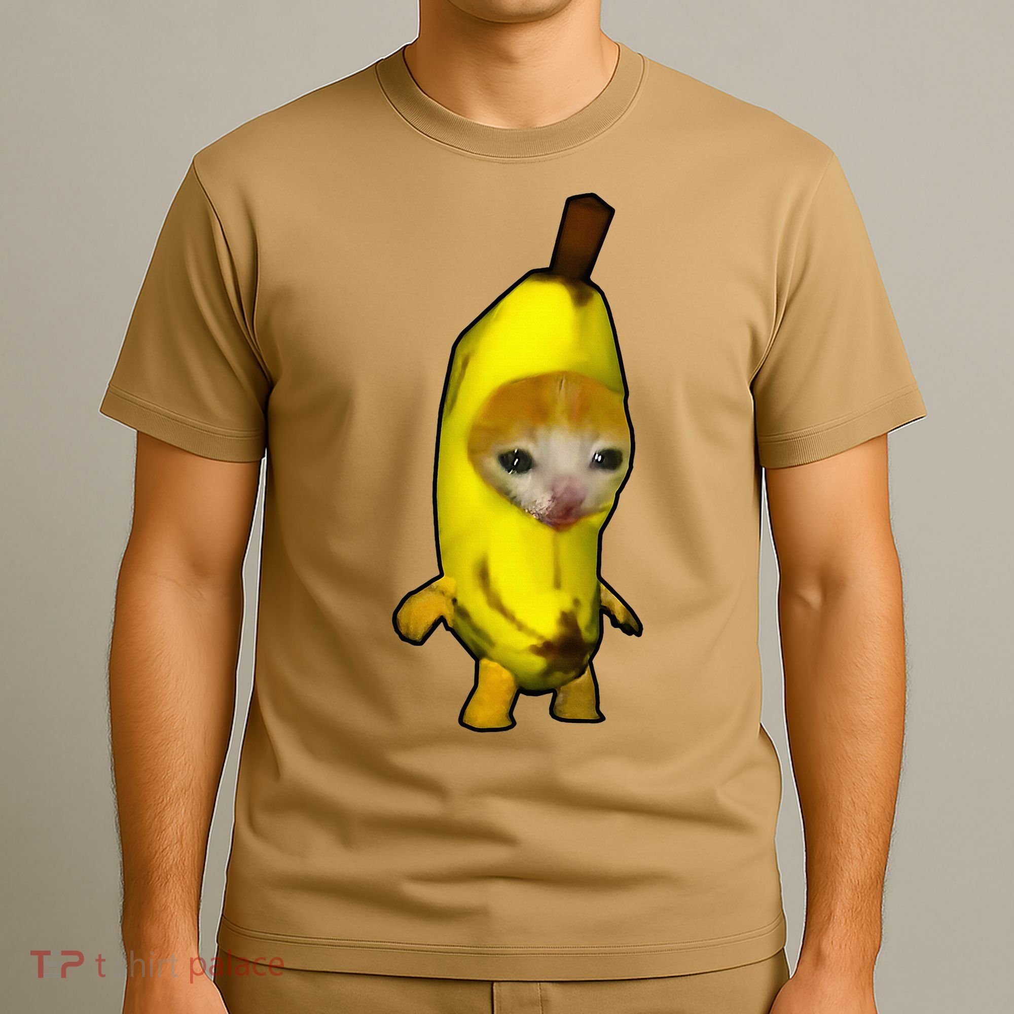 Cute Banana Cat Happy Bananacat Meme Kitty T-Shirt