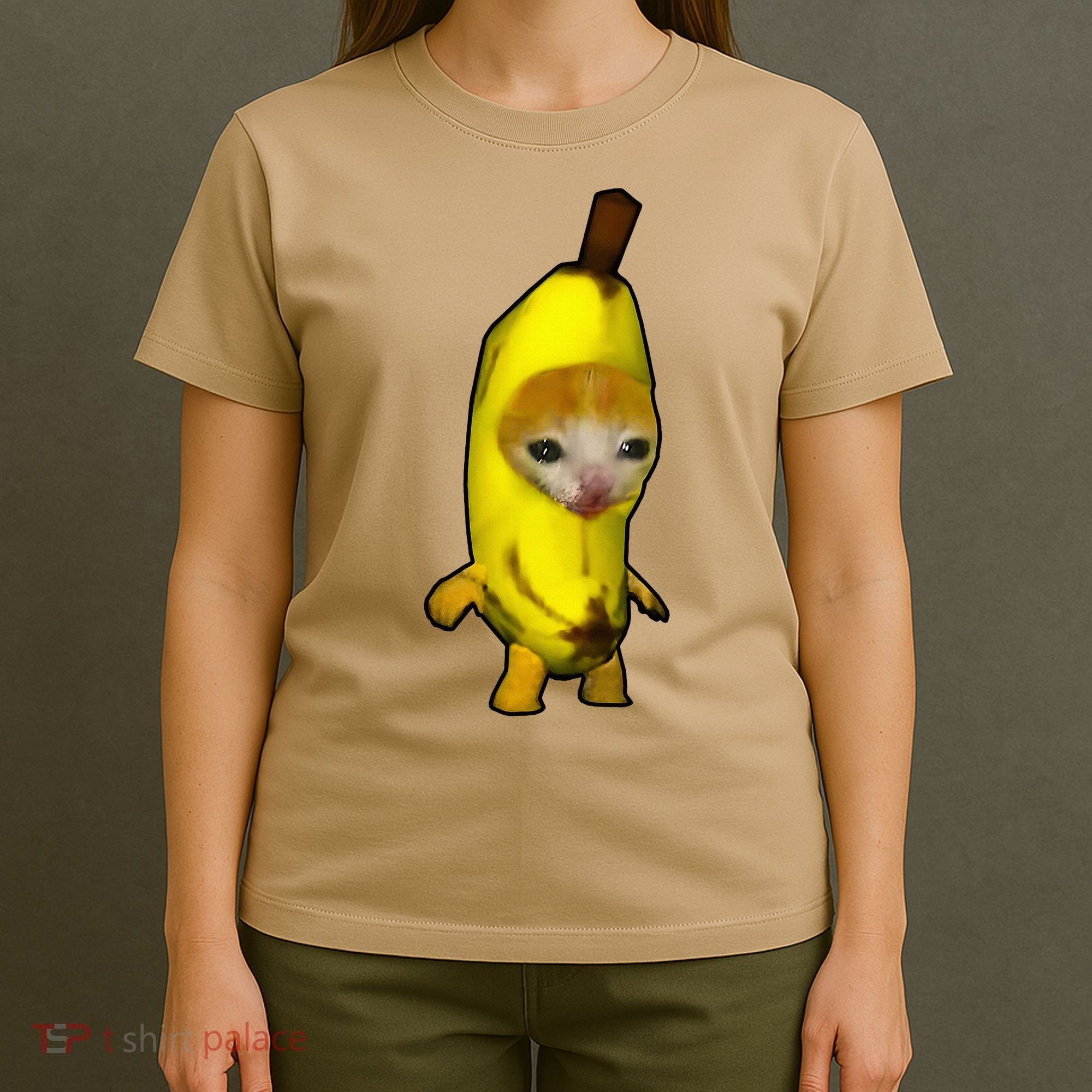Cute Banana Cat Happy Bananacat Meme Kitty T-Shirt