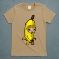 Cute Banana Cat Happy Bananacat Meme Kitty T-Shirt thumb 5