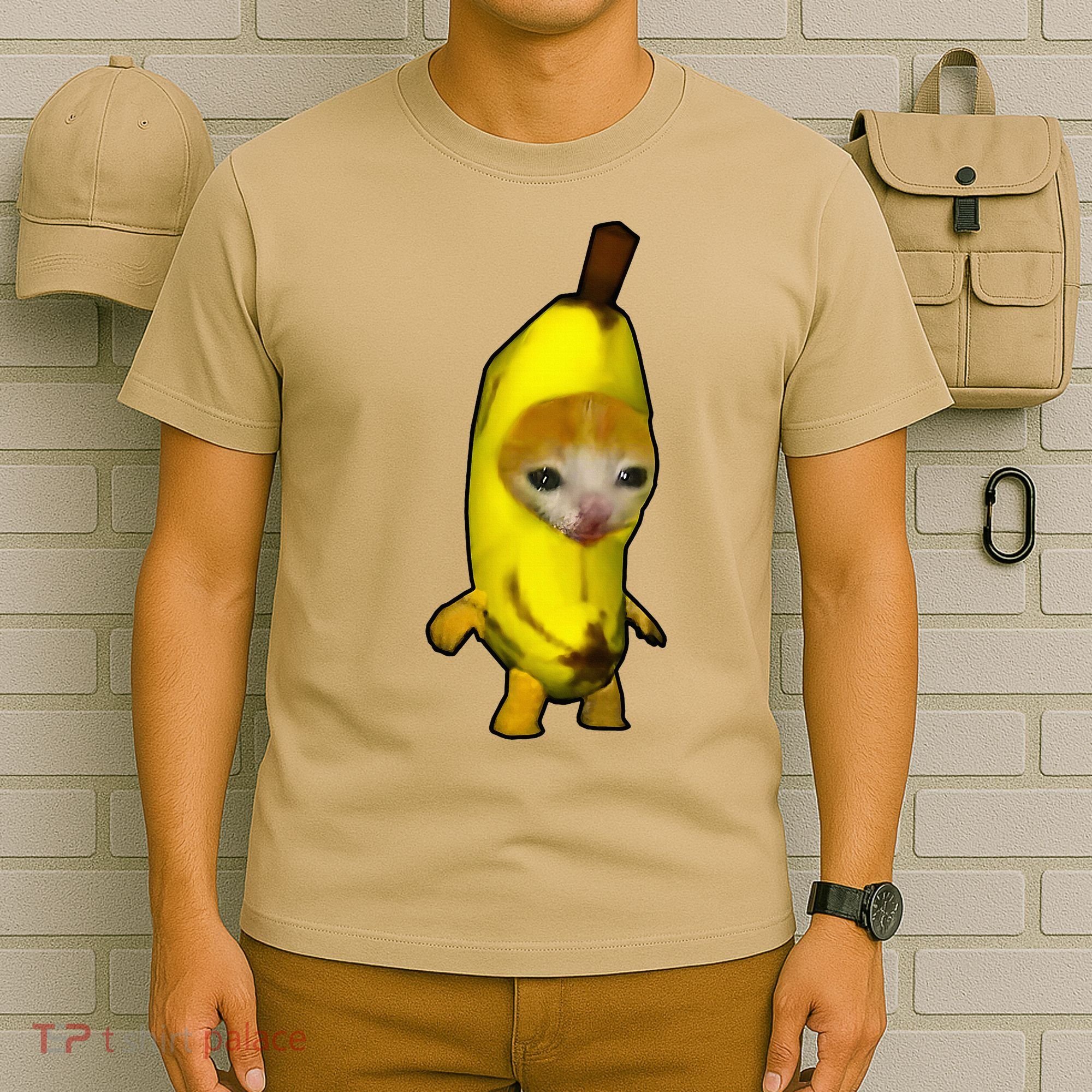 Cute Banana Cat Happy Bananacat Meme Kitty T-Shirt