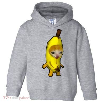 Cute Banana Cat Happy Bananacat Meme Kitty Toddler Hoodie