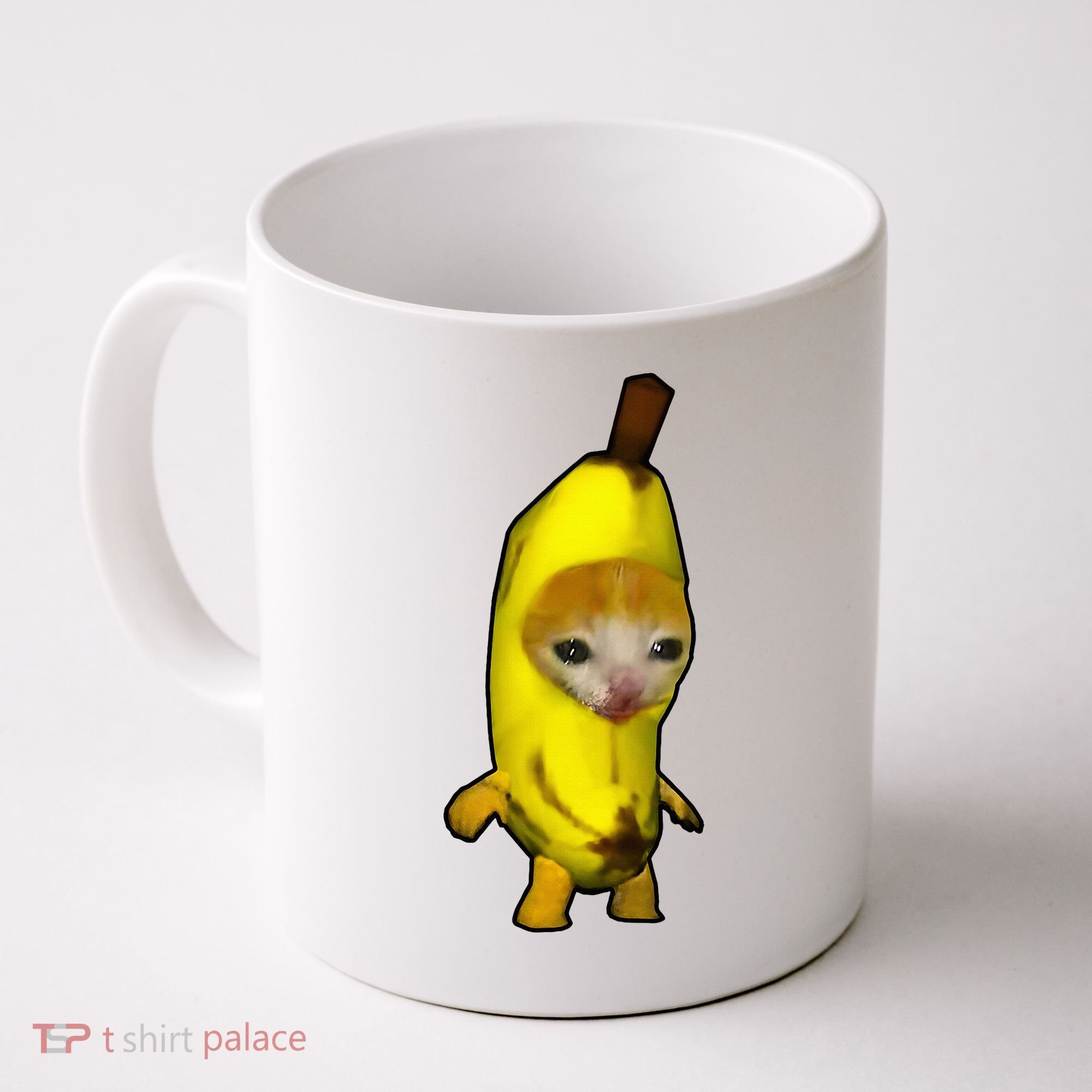 Cute Banana Cat Happy Bananacat Meme Kitty Coffee Mug