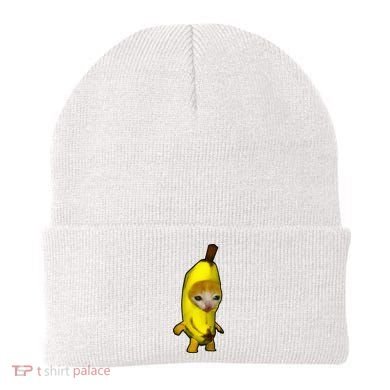 Cute Banana Cat Happy Bananacat Meme Kitty Beanie