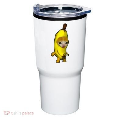 Cute Banana Cat Happy Bananacat Meme Kitty Tumbler