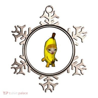 Cute Banana Cat Happy Bananacat Meme Kitty Ornament