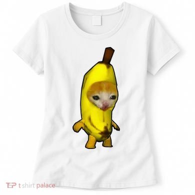 Cute Banana Cat Happy Bananacat Meme Kitty Women's T-Shirt