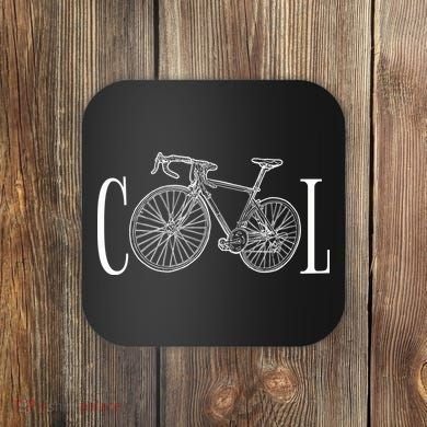 Cool Bicycle Cyclist Gift Coaster