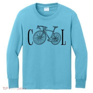 Cool Bicycle Cyclist Gift Kids Long Sleeve Shirt