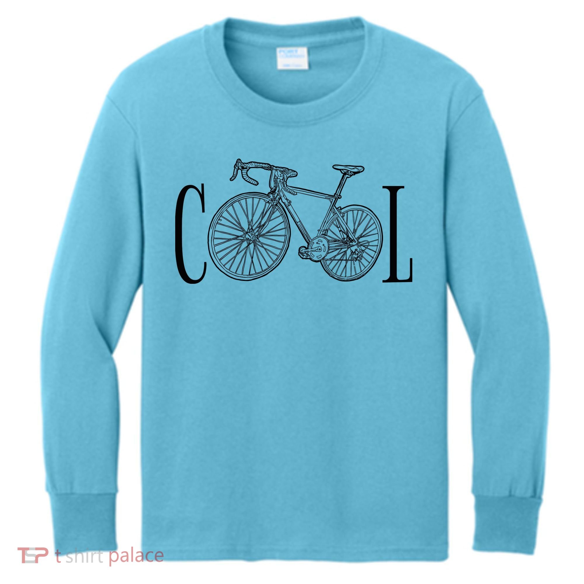Cool Bicycle Cyclist Gift Kids Long Sleeve Shirt