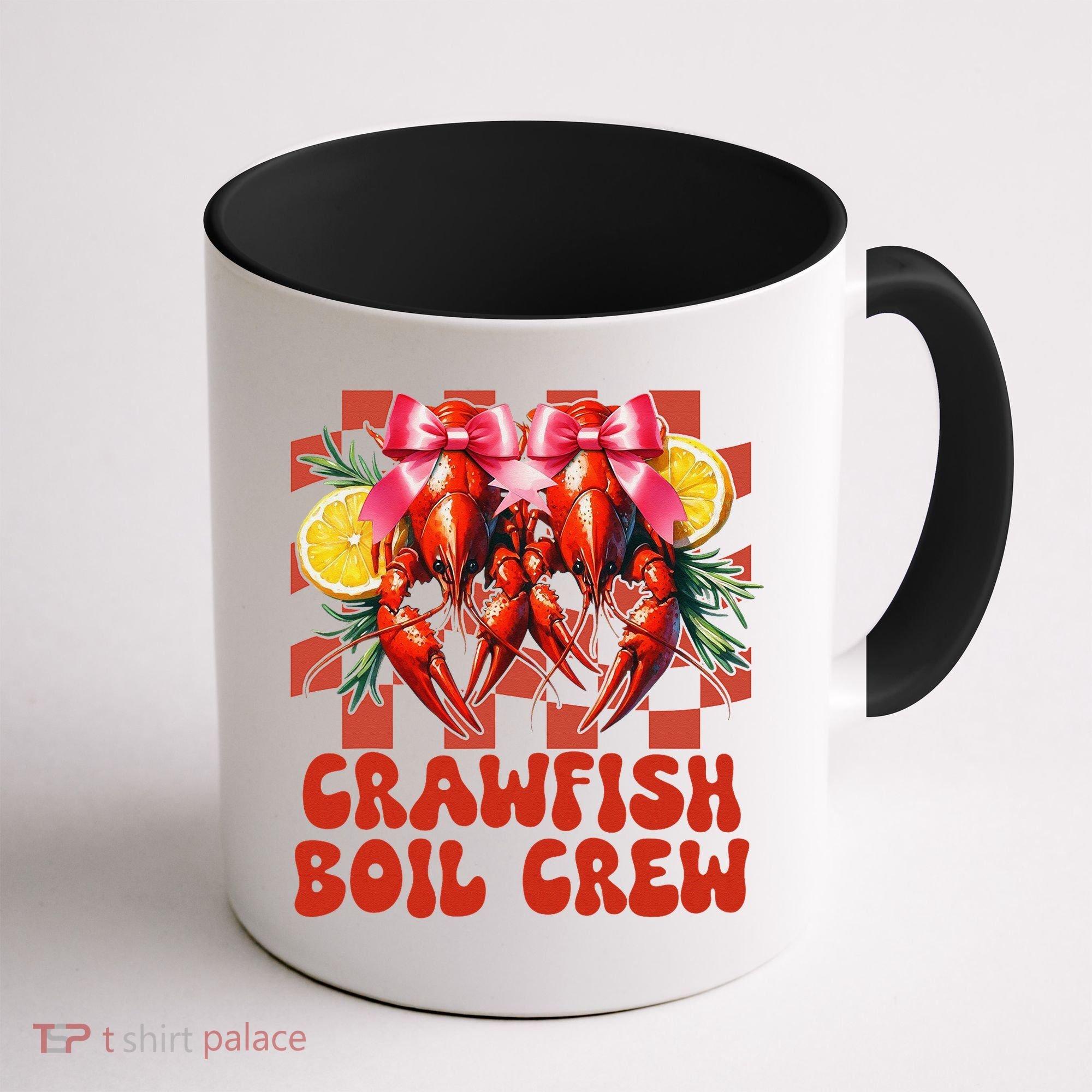 Crawfish Boil Crew Coquette Crawfish Season Cajun Seafood Coffee Mug