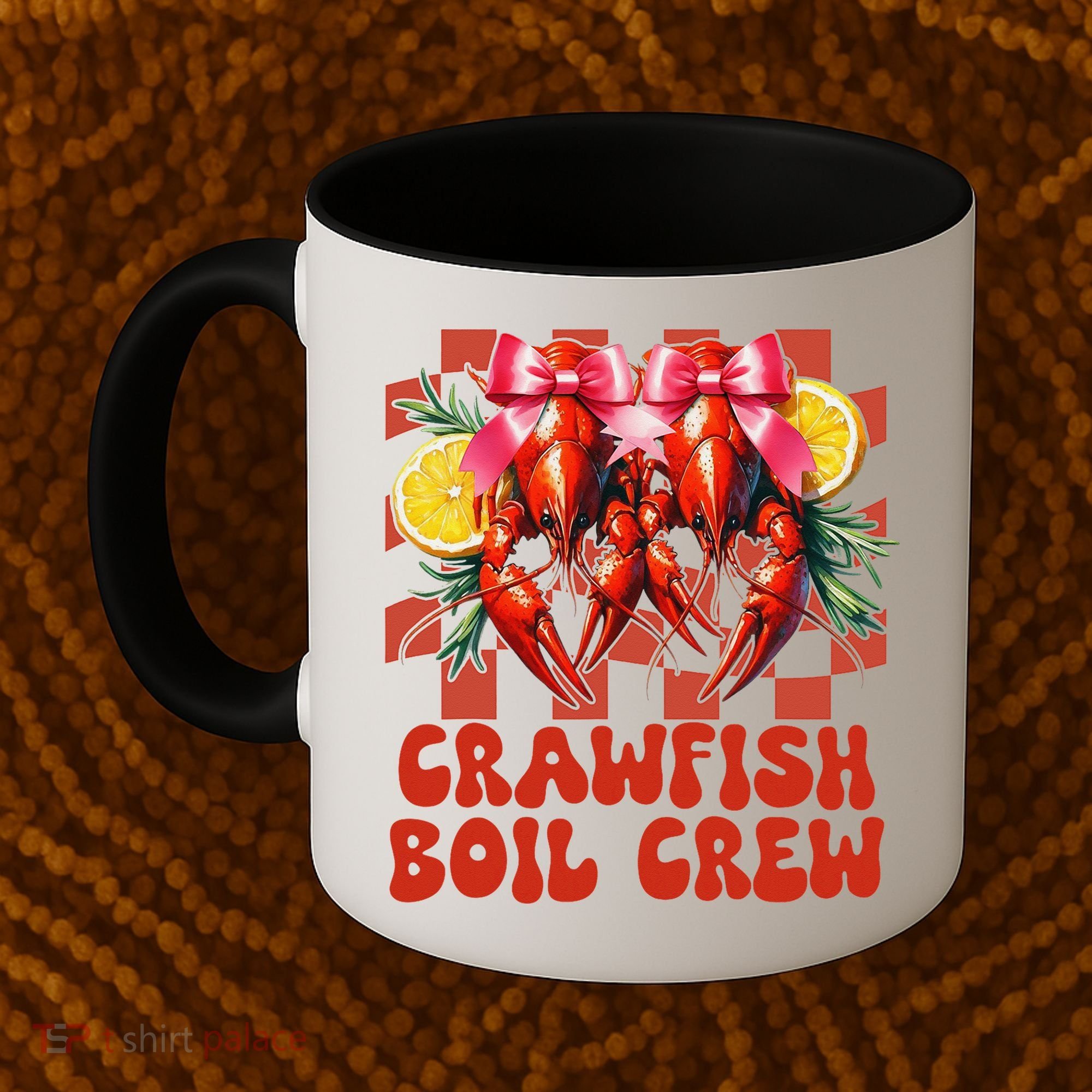 Crawfish Boil Crew Coquette Crawfish Season Cajun Seafood Coffee Mug