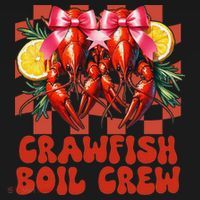 Crawfish Boil Crew Coquette Crawfish Season Cajun Seafood Toddler Hoodie thumb 2