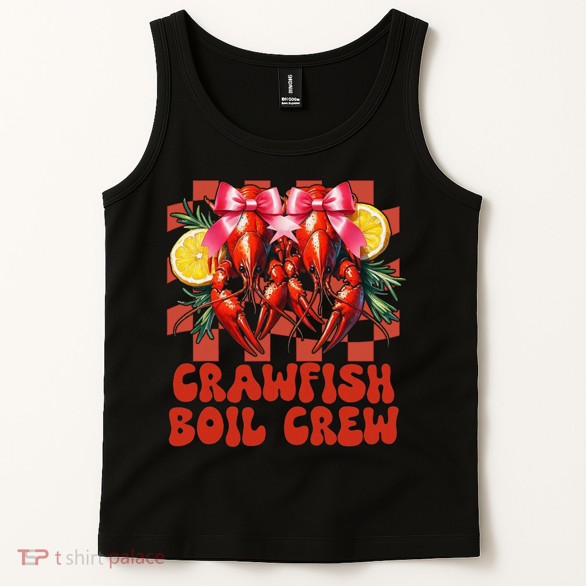 Crawfish Boil Crew Coquette Crawfish Season Cajun Seafood Tank Top