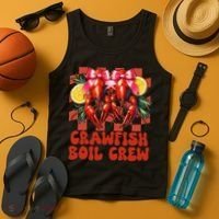 Crawfish Boil Crew Coquette Crawfish Season Cajun Seafood Tank Top thumb 4