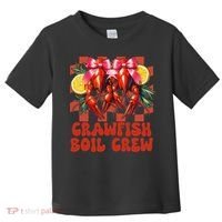 Crawfish Boil Crew Coquette Crawfish Season Cajun Seafood Toddler T-Shirt thumb 0