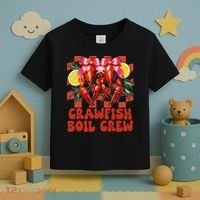 Crawfish Boil Crew Coquette Crawfish Season Cajun Seafood Toddler T-Shirt thumb 3