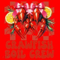 Crawfish Boil Crew Coquette Crawfish Season Cajun Seafood Santa Hat thumb 1
