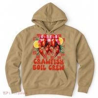 Crawfish Boil Crew Coquette Crawfish Season Cajun Seafood Hoodie thumb 0