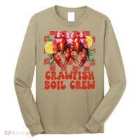 Crawfish Boil Crew Coquette Crawfish Season Cajun Seafood Long Sleeve Shirt thumb 0
