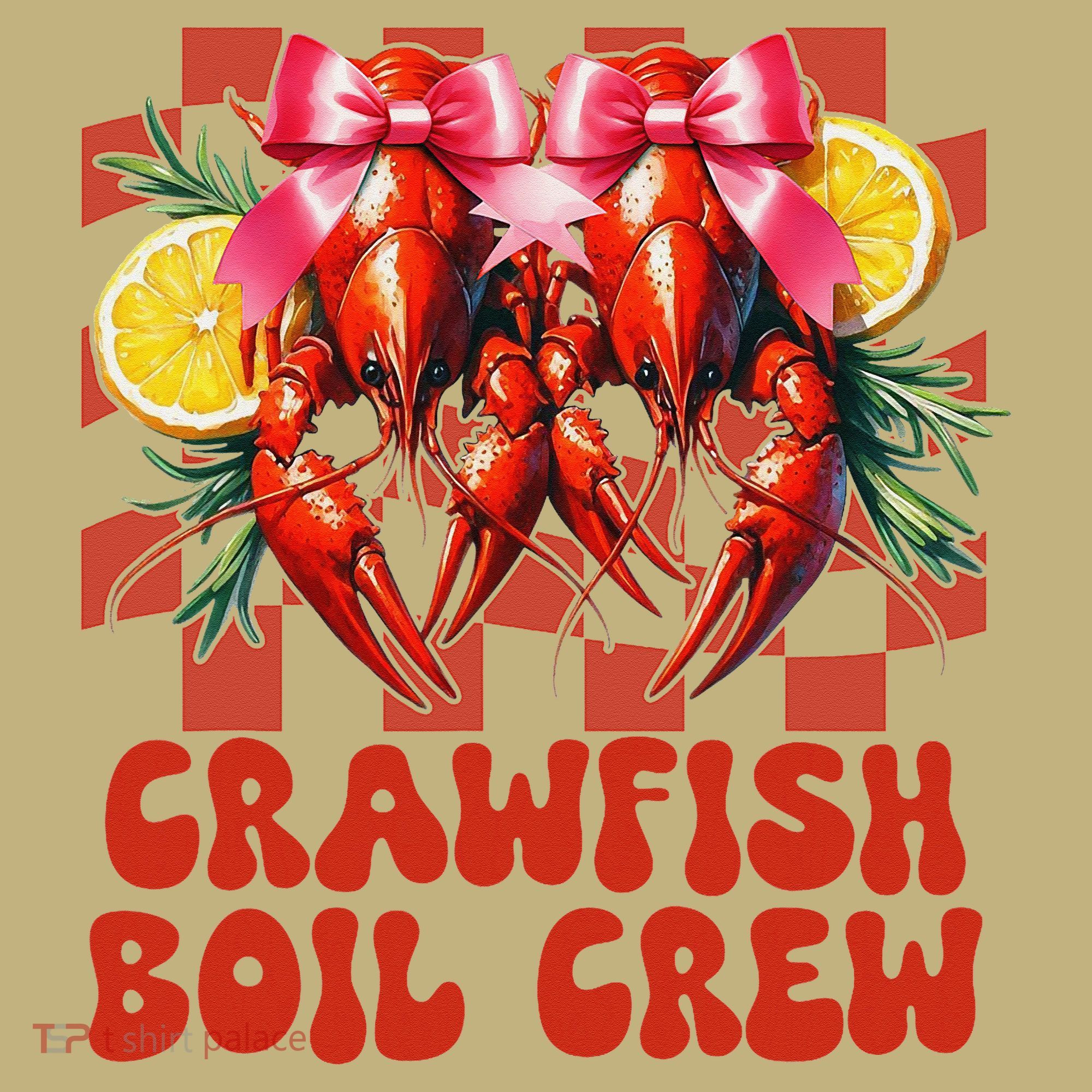 Crawfish Boil Crew Coquette Crawfish Season Cajun Seafood Sweatshirt