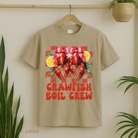 Crawfish Boil Crew Coquette Crawfish Season Cajun Seafood T-Shirt thumb 2