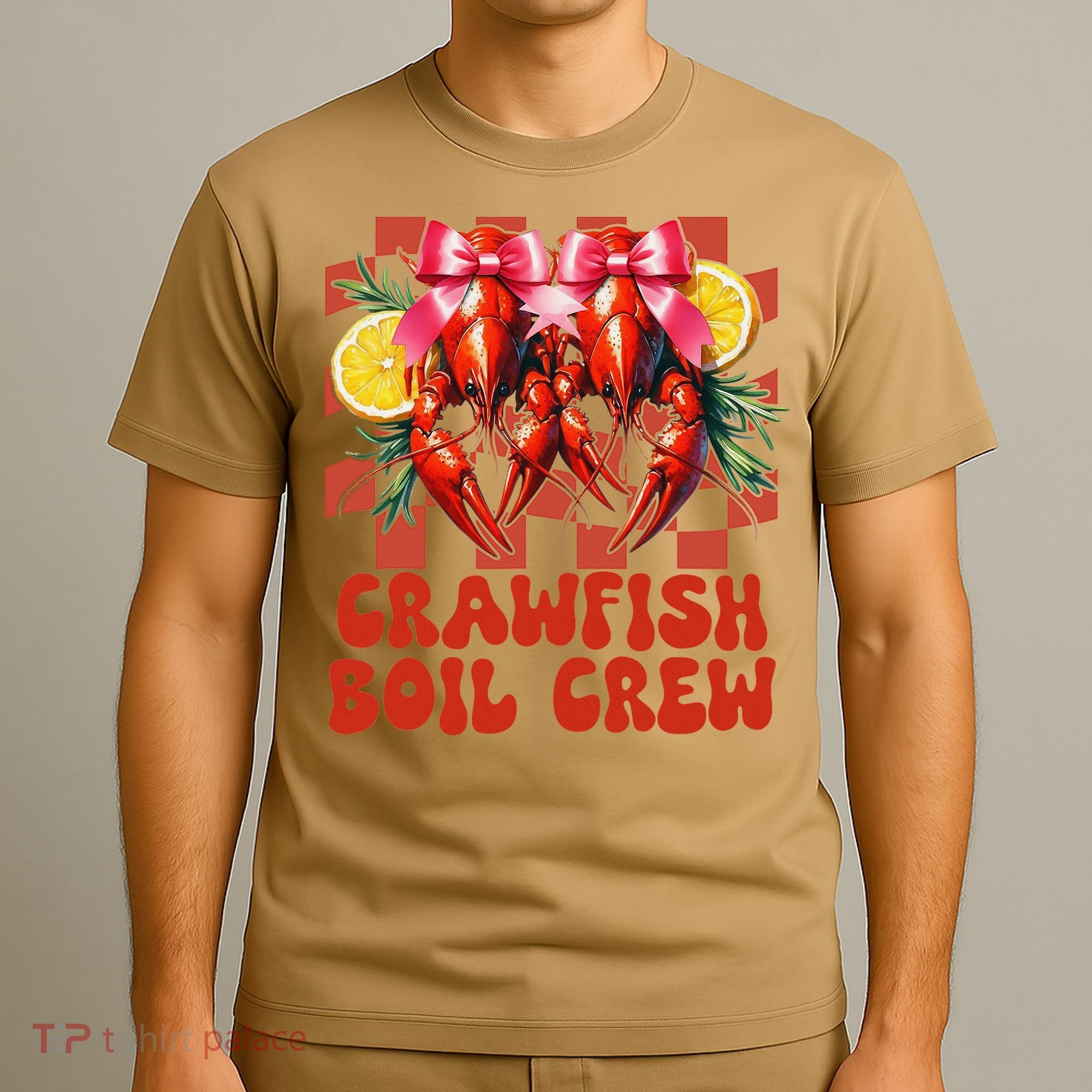 Crawfish Boil Crew Coquette Crawfish Season Cajun Seafood T-Shirt